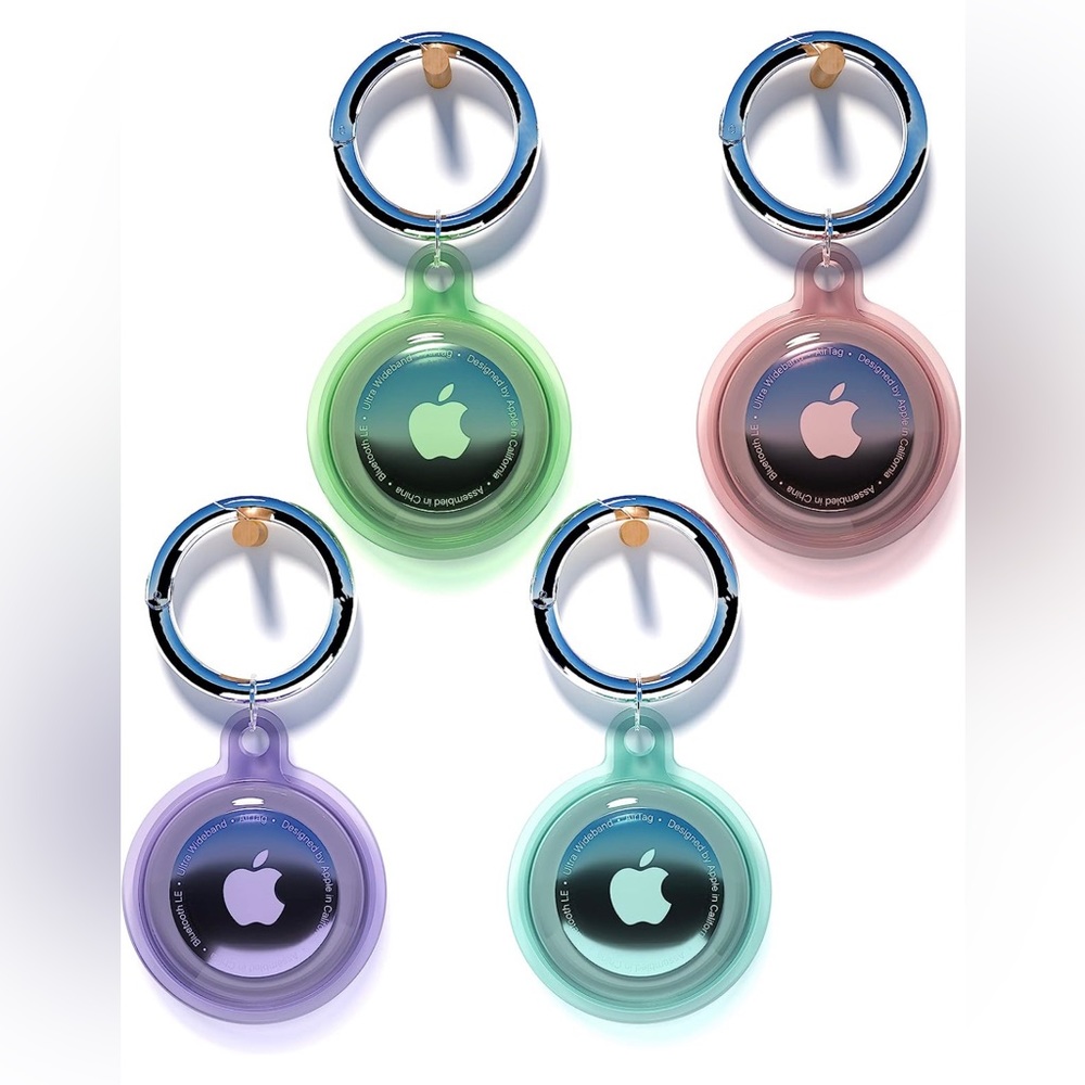 4-pk Keychain Waterproof Holder for Apple AirTags